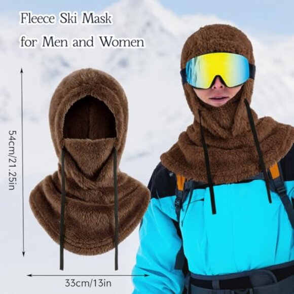 Sherpa Fleece Balaclava Ski Mask Windproof Thermal Cover Unisex Winter main image 8